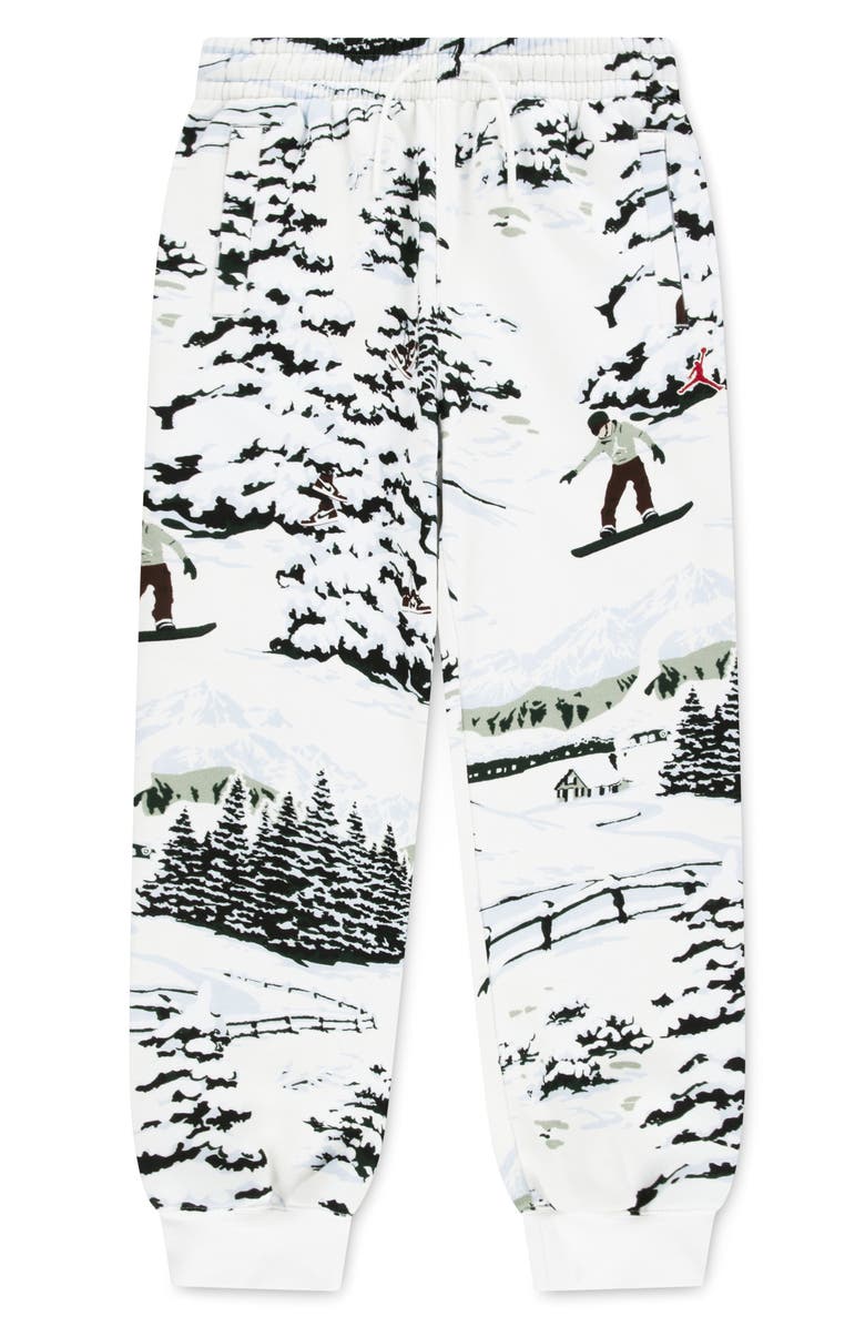 Jordan Kids' Brooklyn Holiday Fleece Joggers, Main, color, Sail