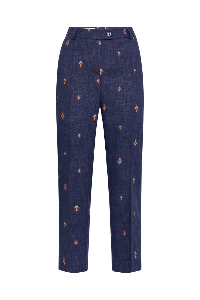 Signature Straight Leg Cropped Trousers, Alternate, color, Jeansblue
