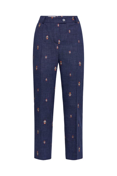 Signature Straight Leg Cropped Trousers