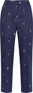 Maison Common Signature Straight Leg Cropped Trousers