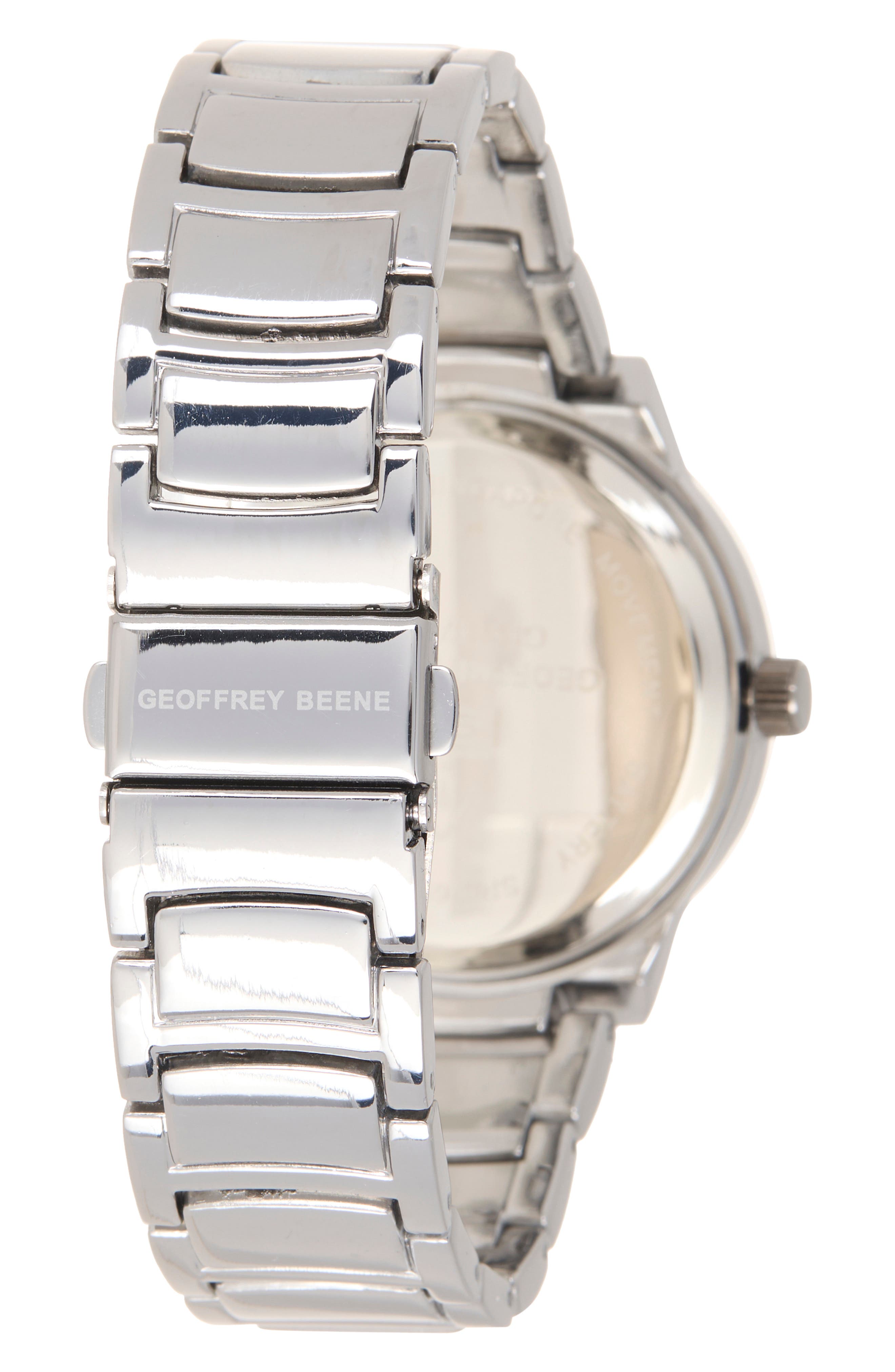 GEOFFREY BEENE Men's Modern Diamond Bracelet Watch, 41mm - 0.001 ctw ...