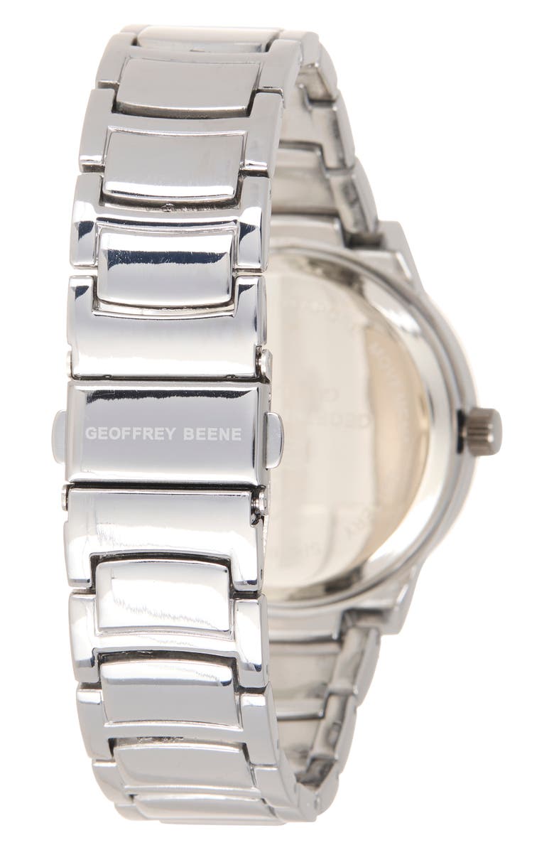 GEOFFREY BEENE Men's Modern Diamond Bracelet Watch, 41mm - 0.001 ctw, Alternate, color, Gunmetal