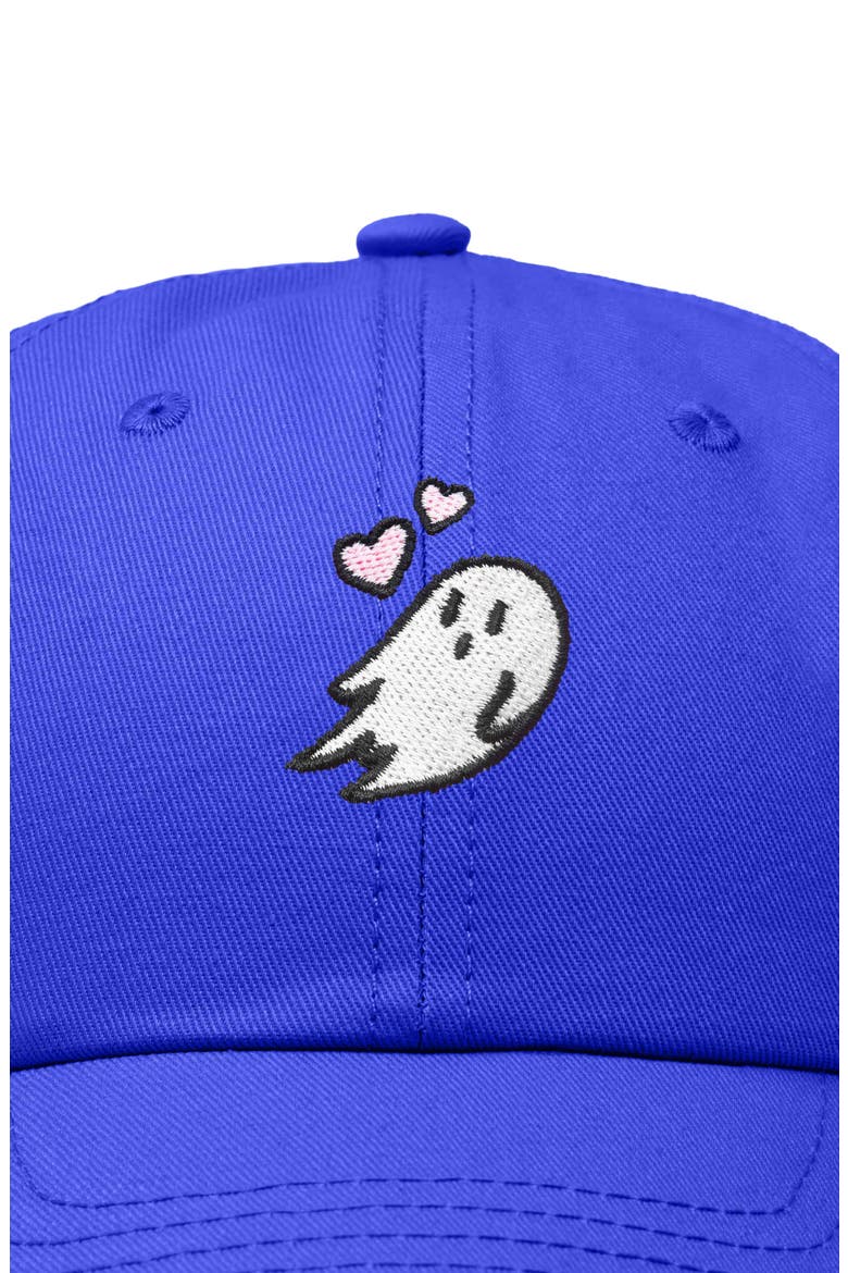Heartly Ghost Embroidered Cap, Alternate, color, Royal Blue