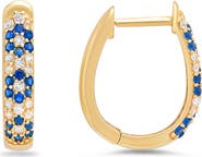 Queen Jewels Petite Floral Hoop Earrings