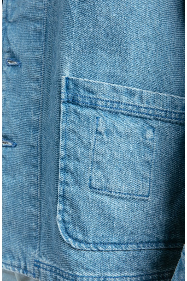 Cunningham Denim Chore Jacket, Alternate, color, SKY BLUE