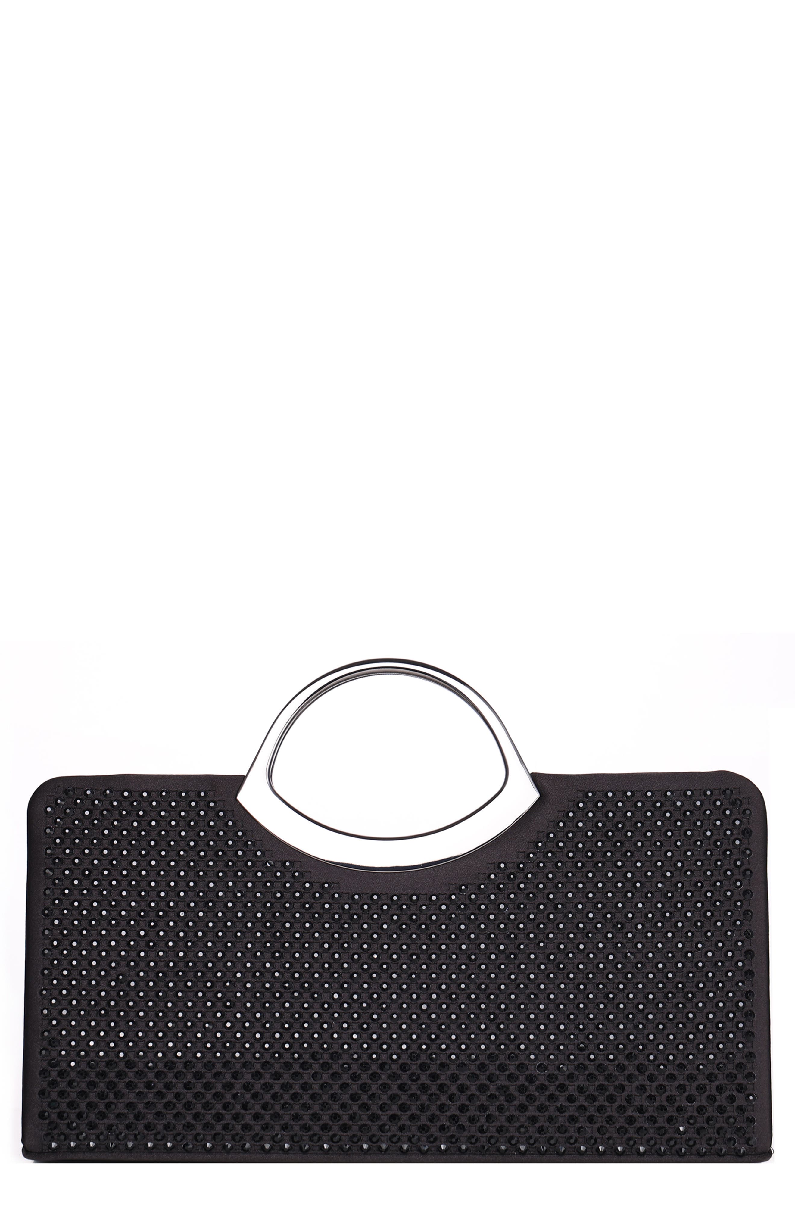 LADY COUTURE Tango Rhinestone Satin Clutch