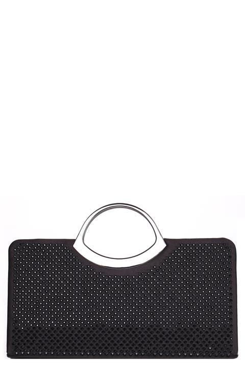 Tango Rhinestone Satin Clutch