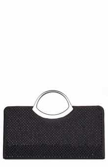 LADY COUTURE Tango Rhinestone Satin Clutch