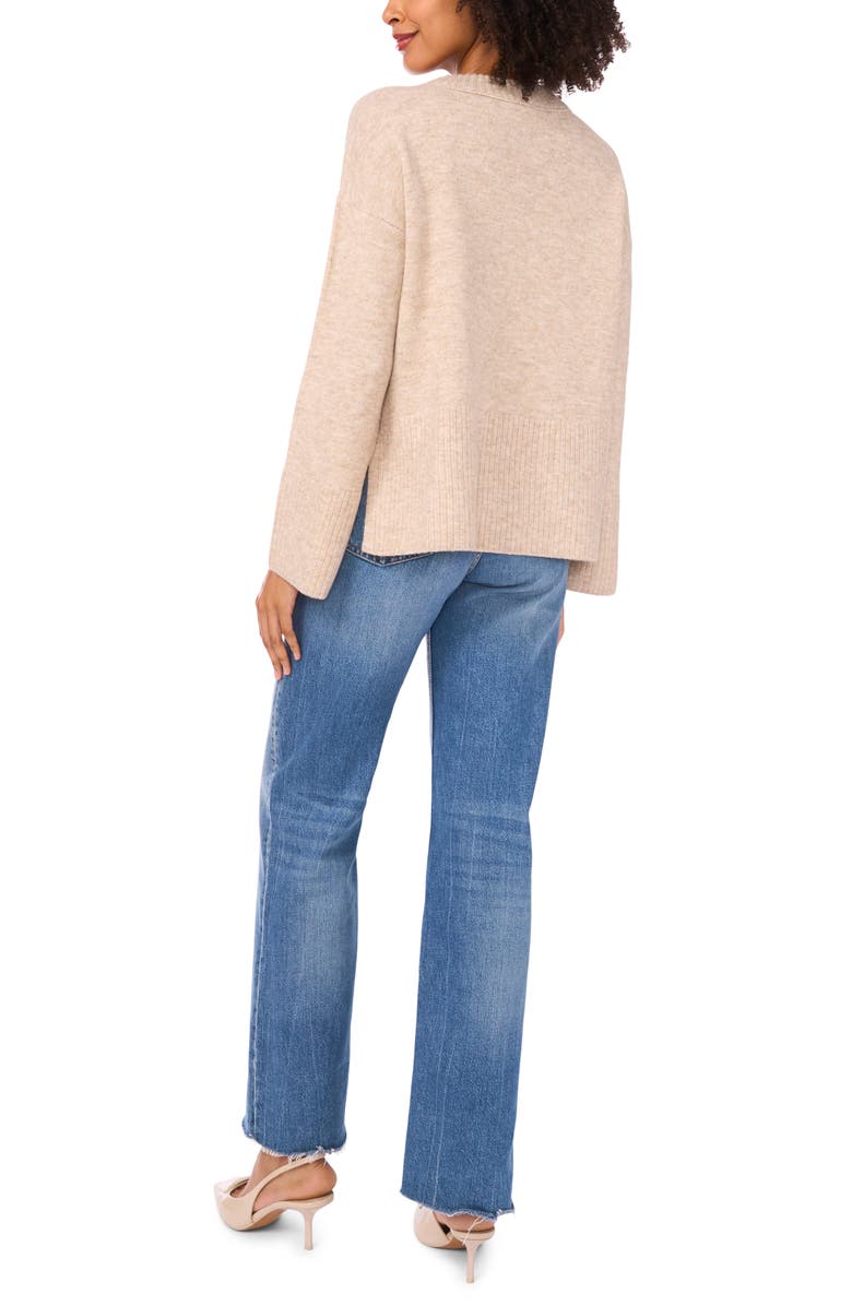 Vince Camuto Relaxed Crewneck Sweater, Alternate, color, Oatmeal