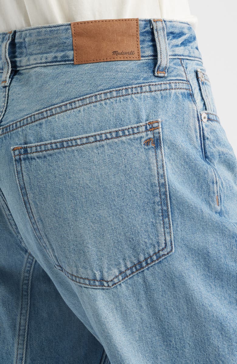 Madewell The Darted Barrel Leg Jeans, Alternate, color, Varian Wash