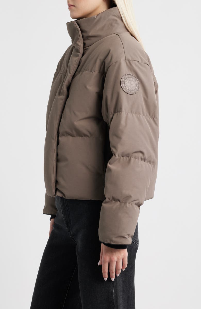 Canada Goose Grandview Black Label Cropped Puffer Jacket, Alternate, color, Taupe Grey