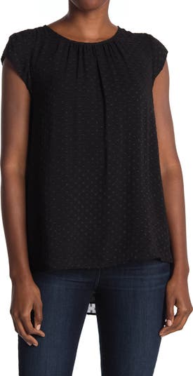 Haut Femme Daniel Rainn Sarahey - Imprimé Floral Pointillé Suisse - Taille S - Manches Courtes - Neuf Avec étiquette