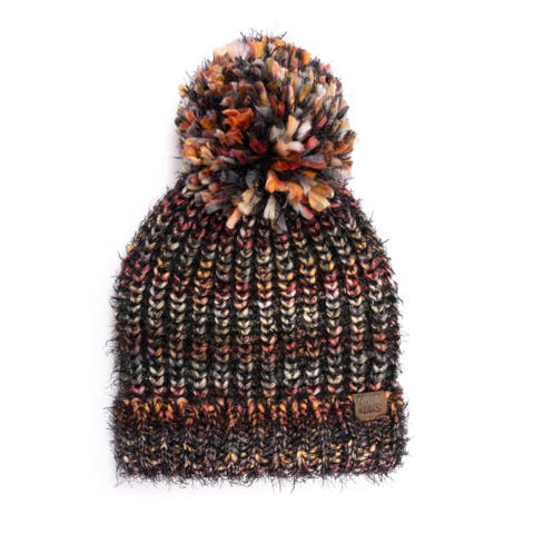 Women's Chunky Space Dye Eyelash Knit Beanie