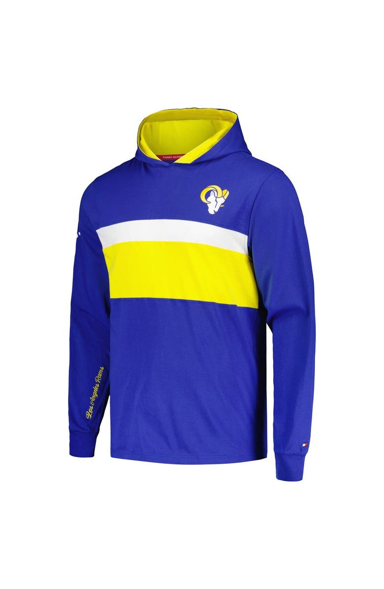 Tommy Hilfiger Men's Tommy Hilfiger  Royal Los Angeles Rams Morgan Long Sleeve Hoodie T-Shirt, Alternate, color, Royal