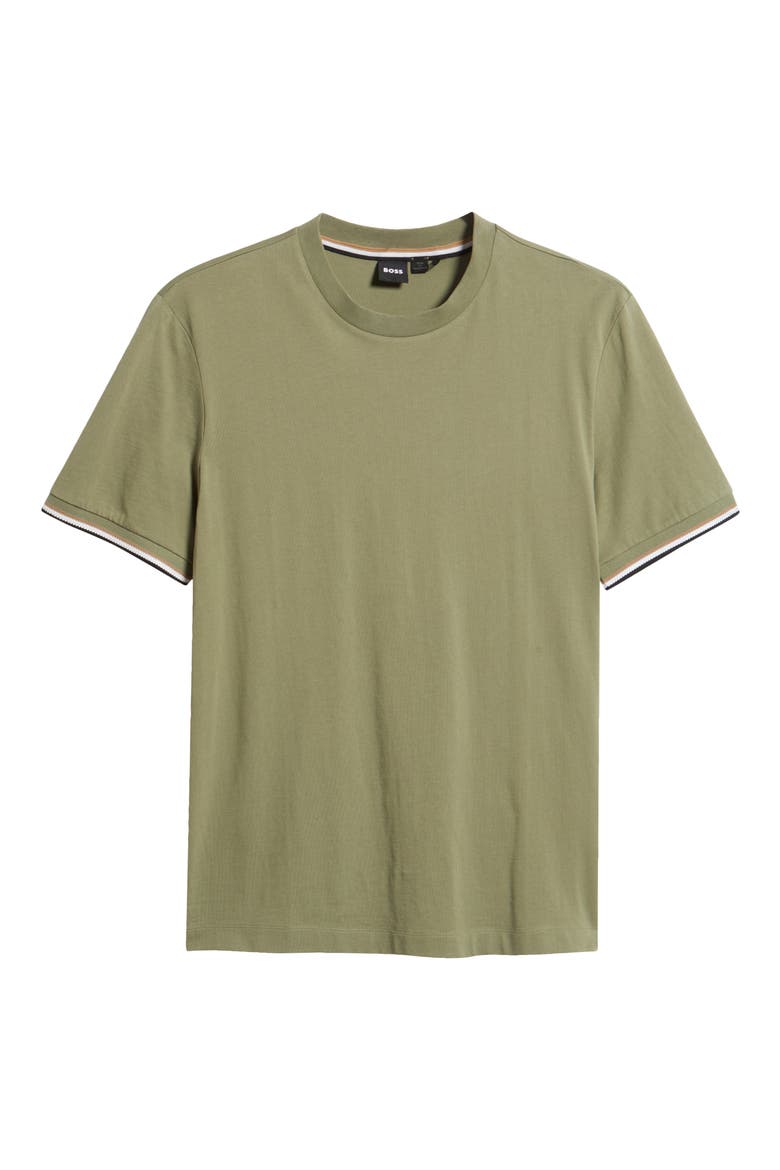 Thompson Cotton T-Shirt, Alternate, color, MEDIUM GREEN