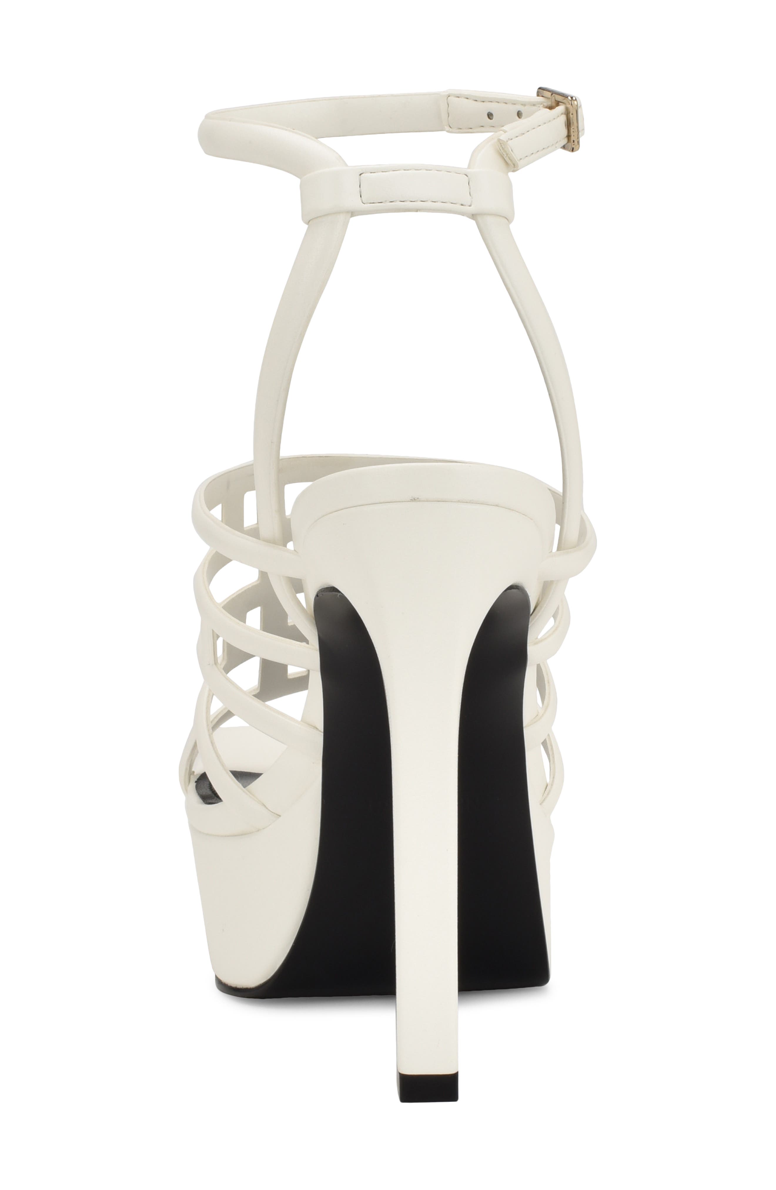 Kelinda Ankle Strap Platform Sandal, Alternate, color, WHITE