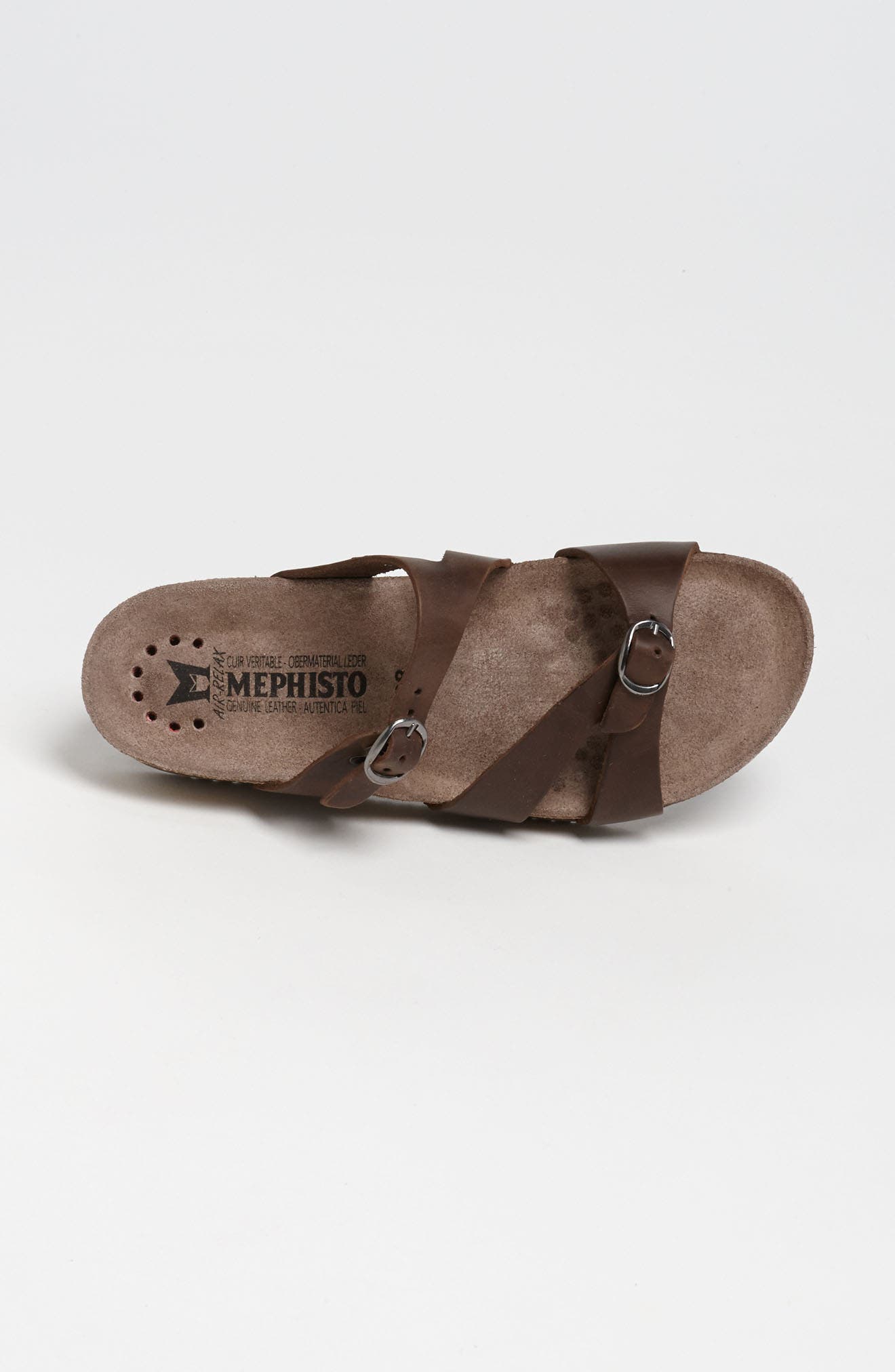 'Hannel' Sandal, Alternate, color, DARK BROWN SCRATCH