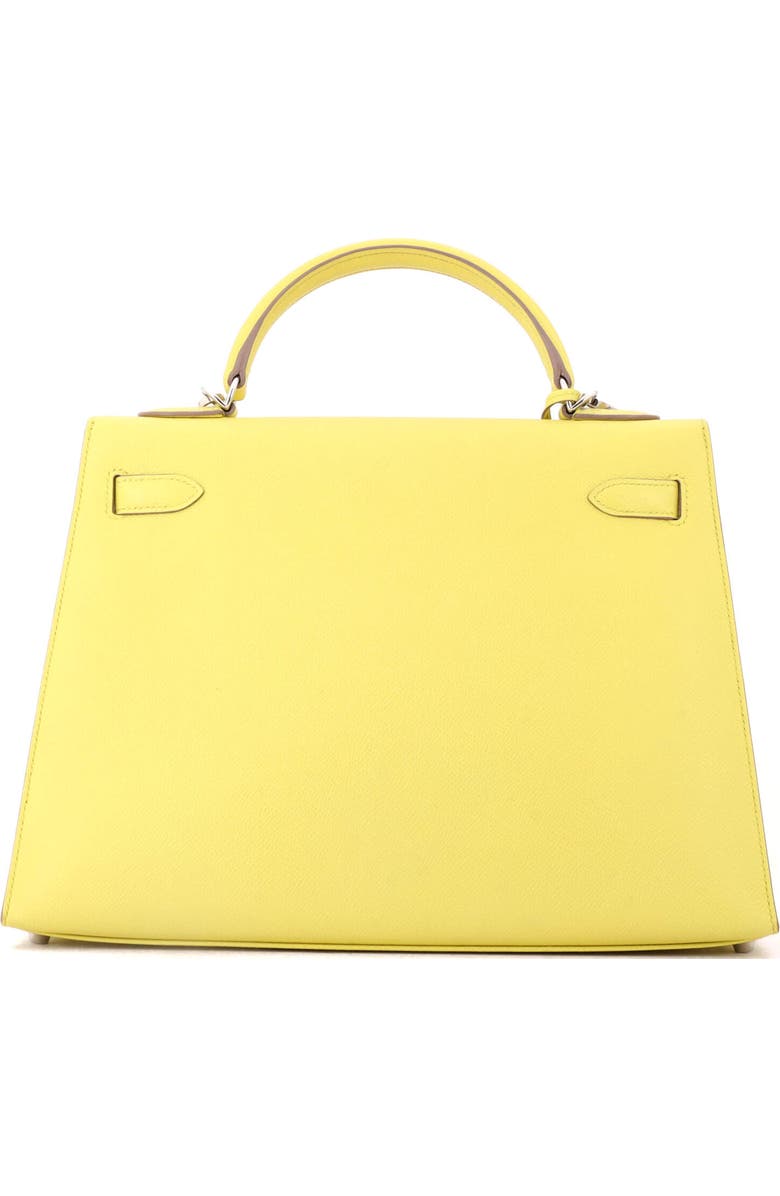 Pre-Owned Hermes Kelly Handbag Yellow Epsom with Palladium Hardware 32, Alternate, color, Soufre