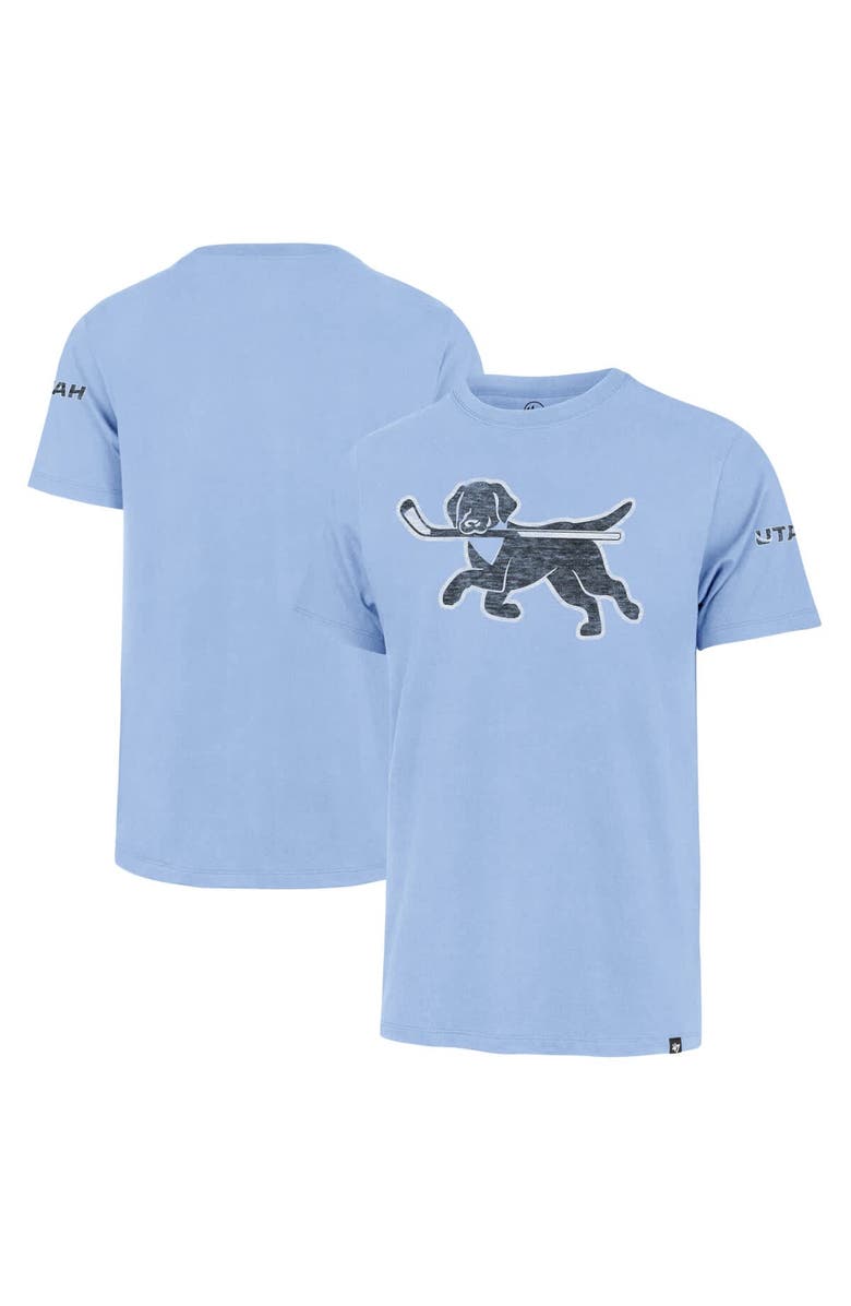'47 Men's '47 Light Blue Utah Mammoth Dog Mascot T-Shirt, Main, color, Light Blue