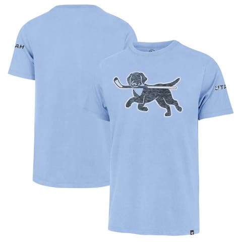 Men's '47 Light Blue Utah Mammoth Dog Mascot T-Shirt