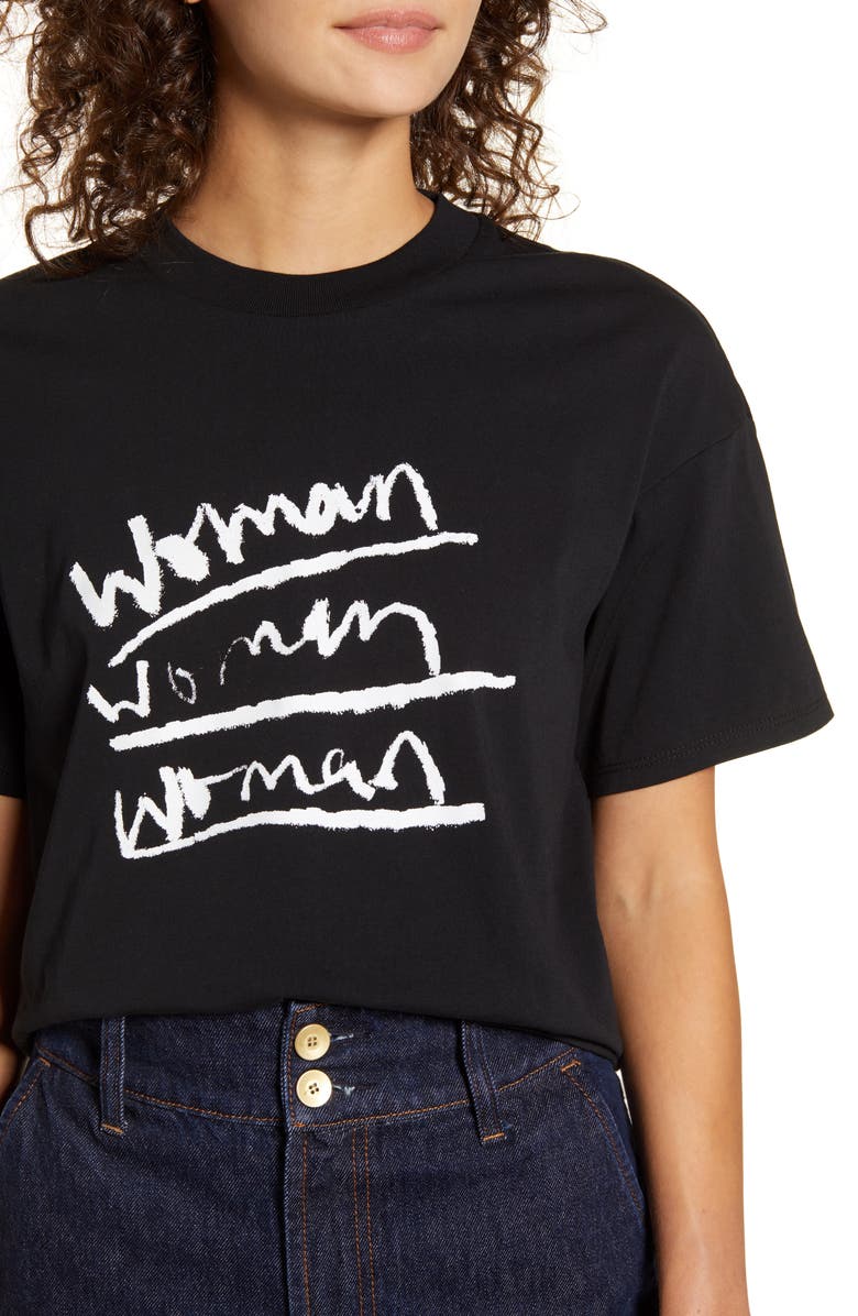 Nobody Denim Woman Graphic Organic Cotton Tee, Alternate, color, 