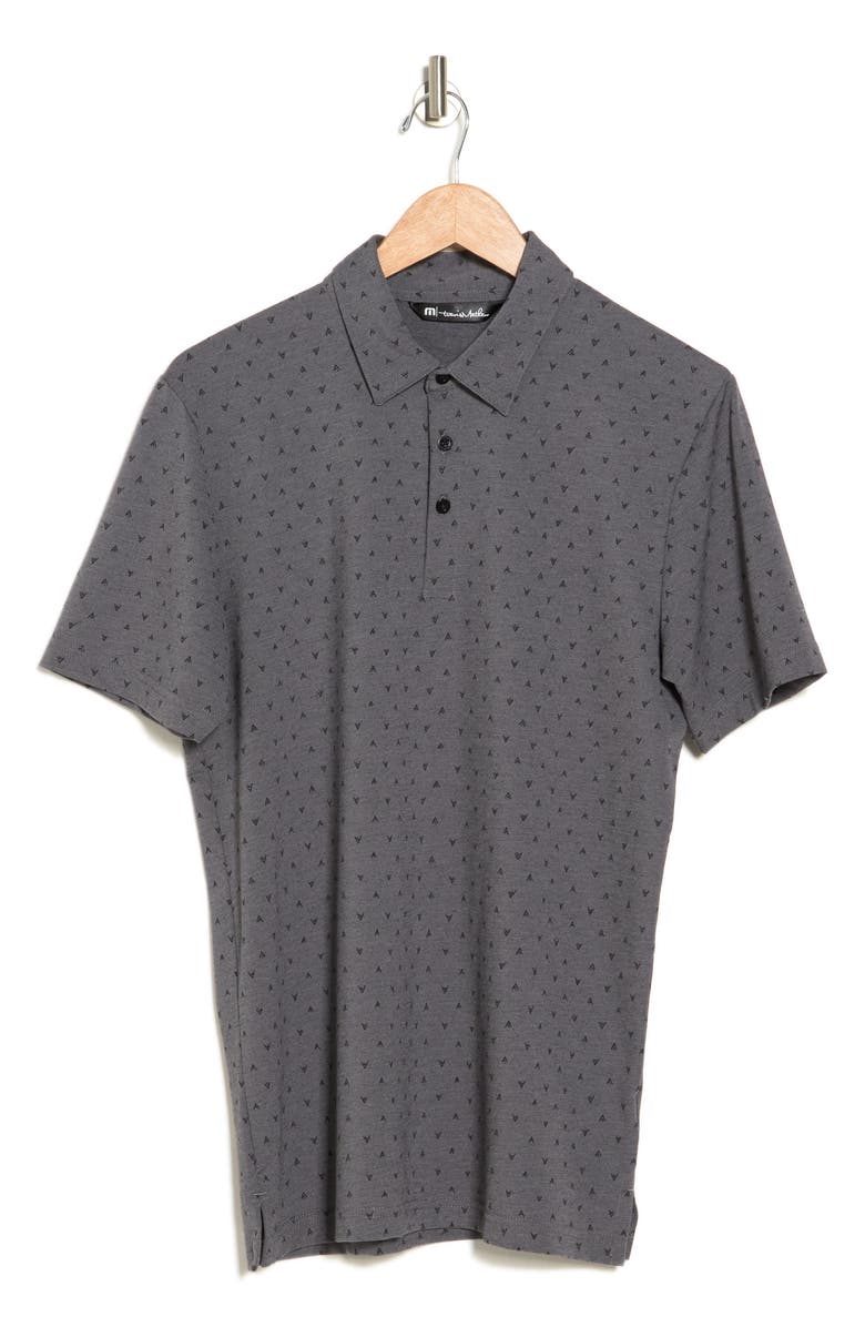 TravisMathew Change Of Address Polo, Alternate, color, Heather Dark Grey