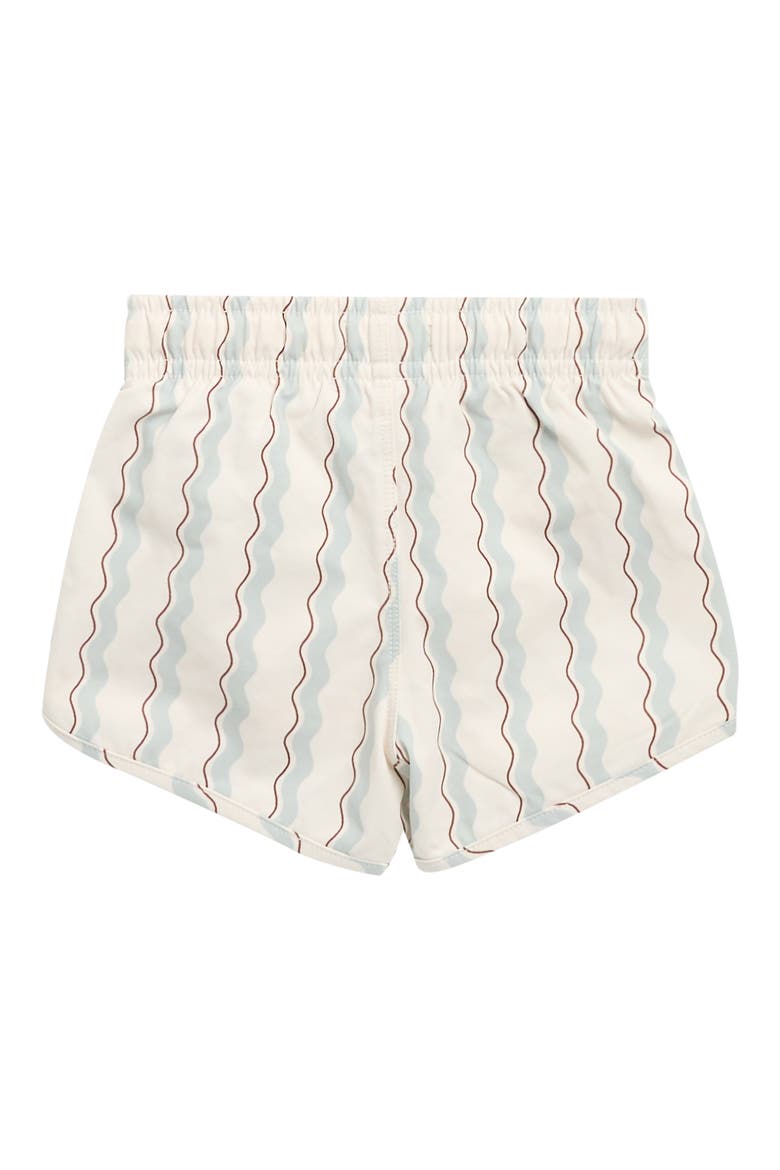 Wave Stripe Swim Trunks, Alternate, color, NATURAL