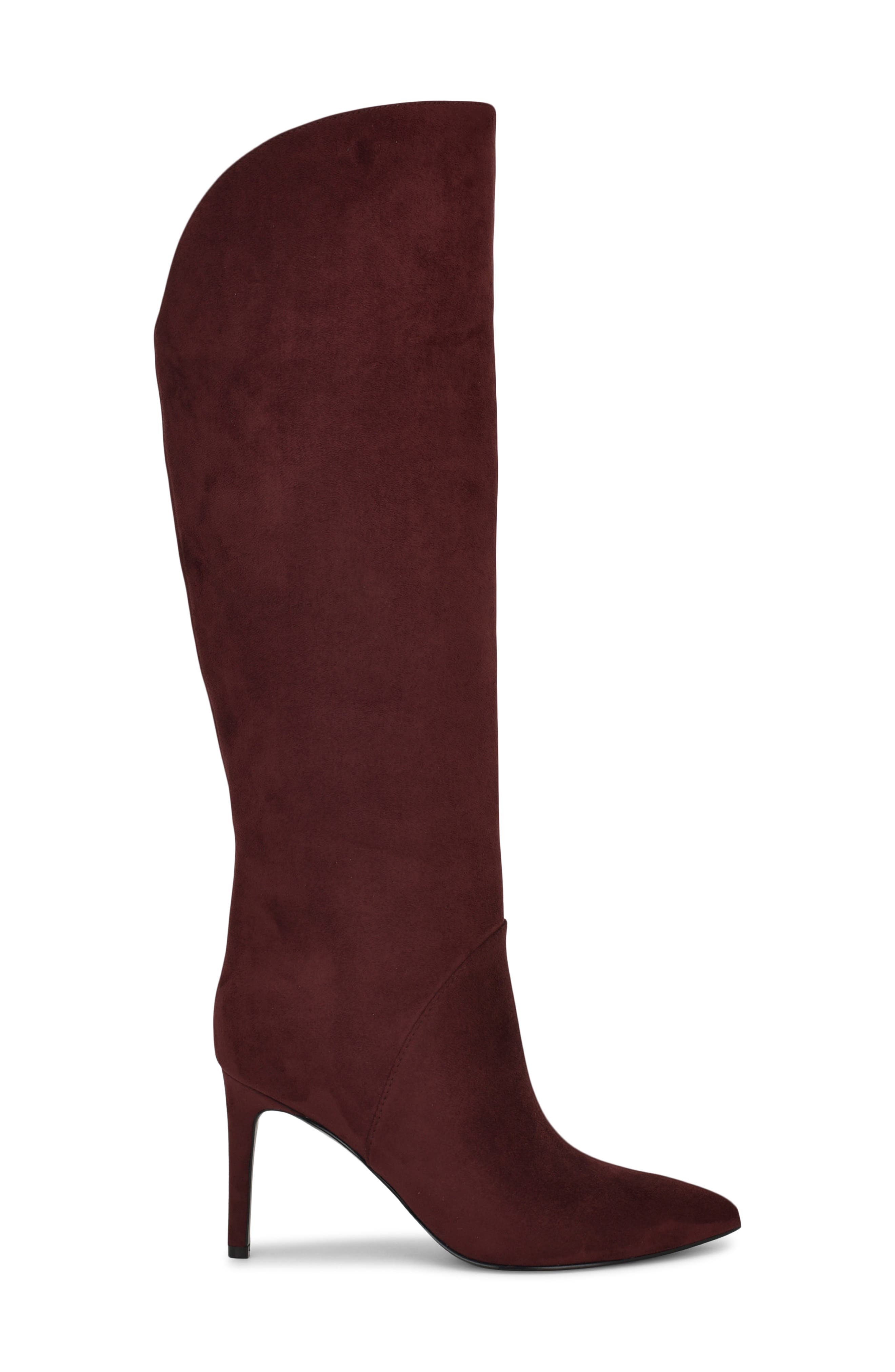 Razla Pointed Toe Boot, Alternate, color, DARK RED
