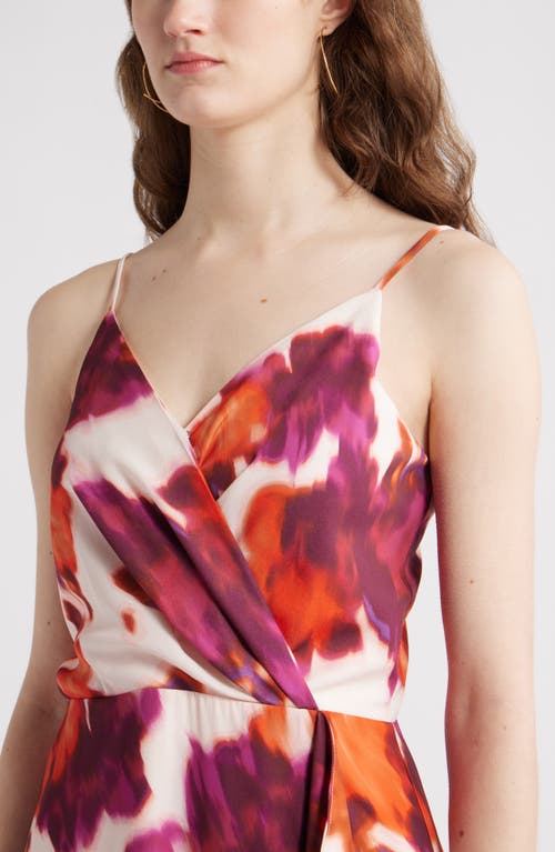 Chelsea28 Faux Wrap Midi Dress In Multi