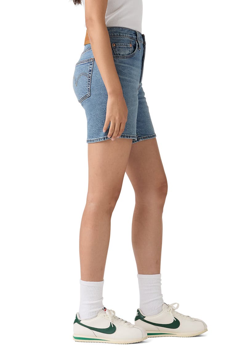 501® Mid Thigh Denim Shorts, Alternate, color, PEN RING LTW
