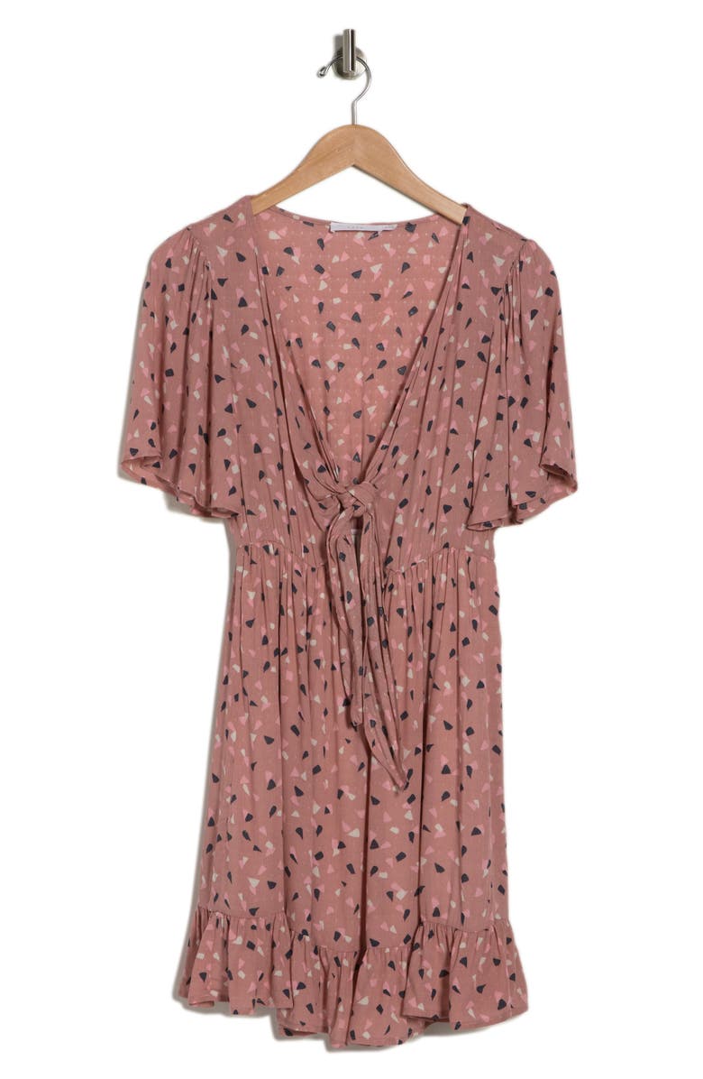 Lush Flutter Sleeve Midi Flounce Dress, Alternate, color,