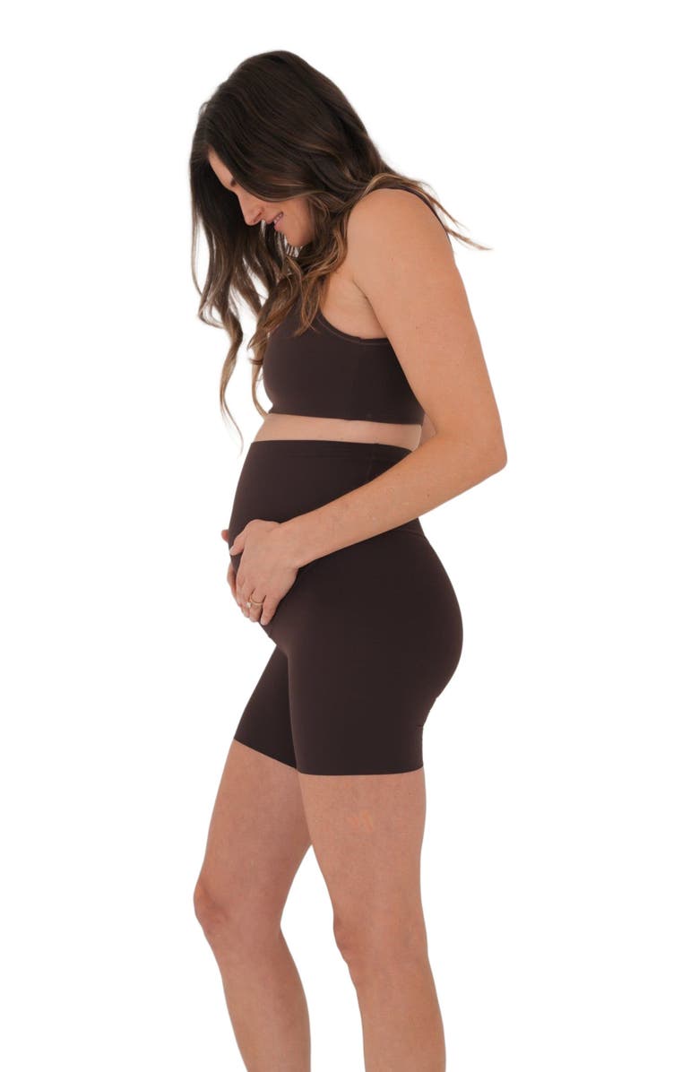 Vitality Cloud II Maternity Volley Short, Alternate, color, Espresso