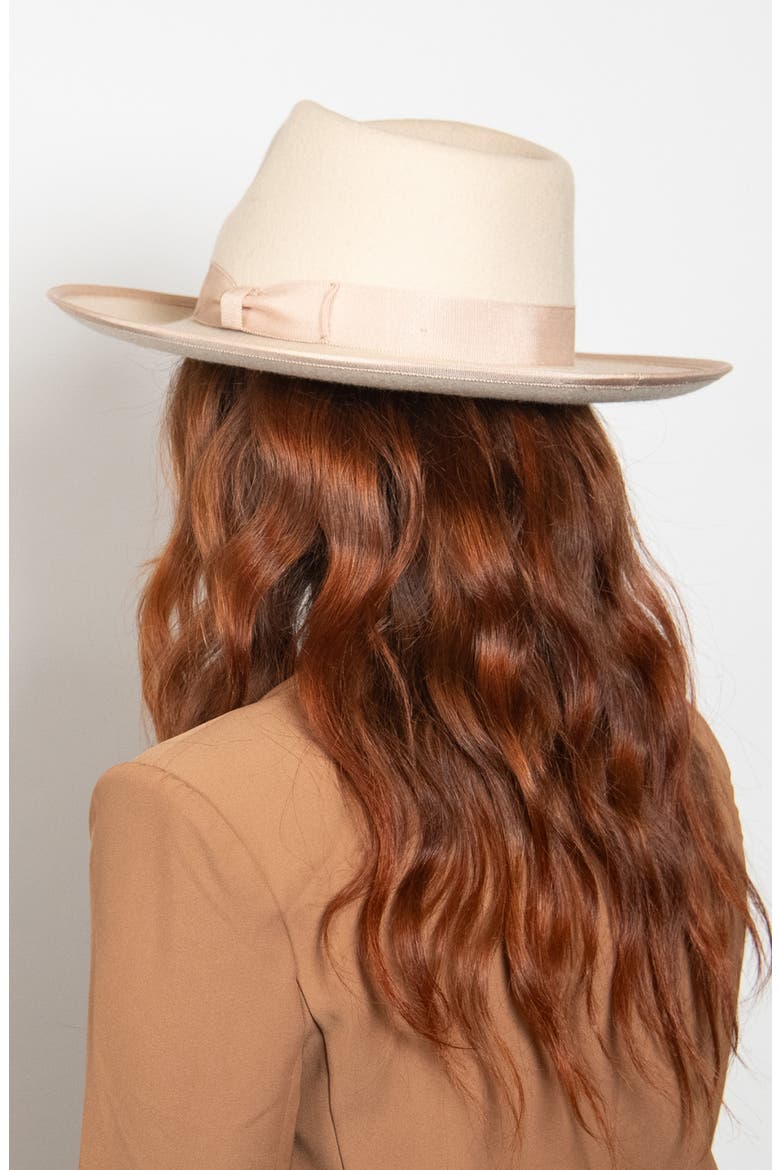 Soft Brim Fedora, Alternate, color, BONE
