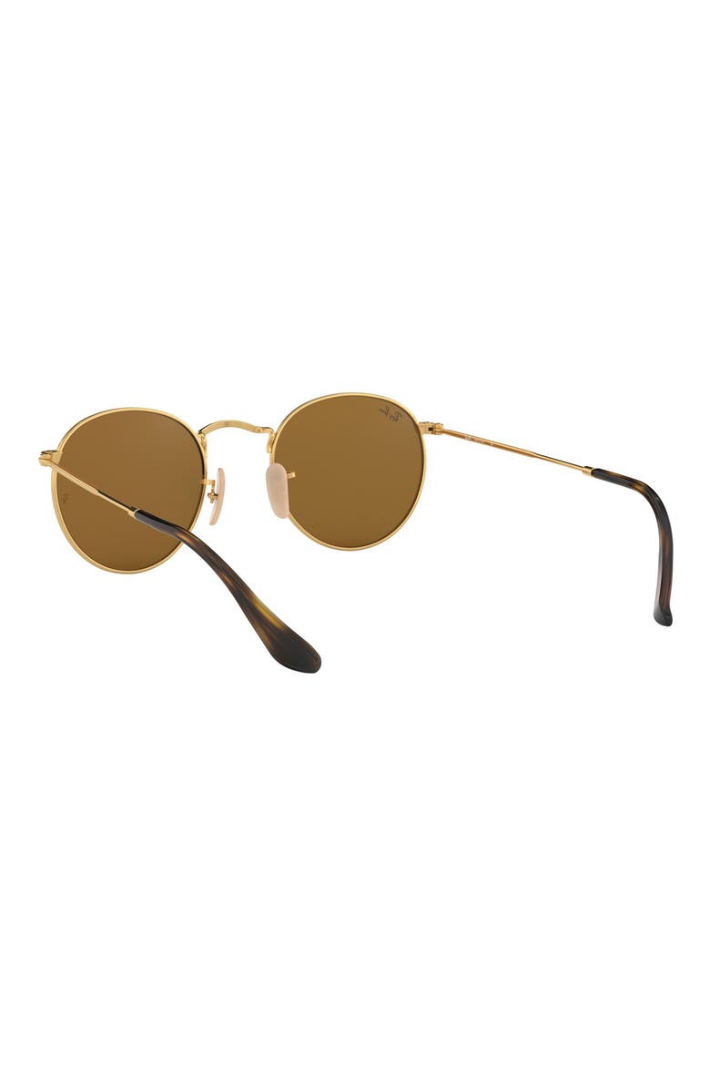 Icons 50mm Round Sunglasses, Alternate, color, GOLD/ PINK