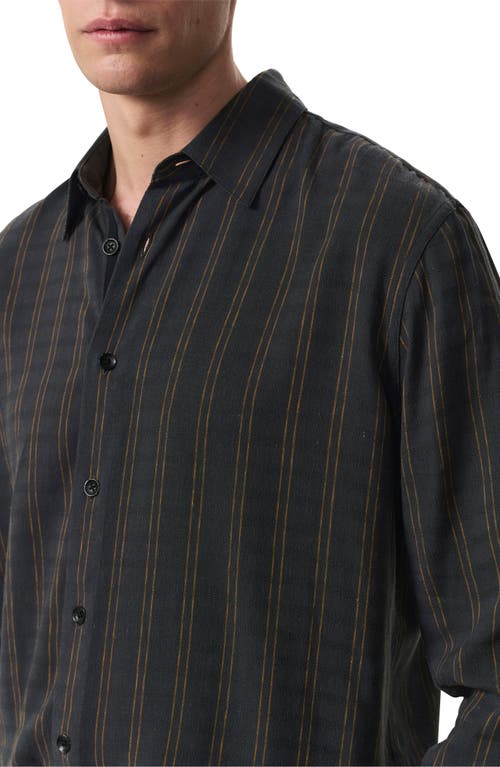 Rag & Bone Dalton Dobby Plaid Shirt In Black
