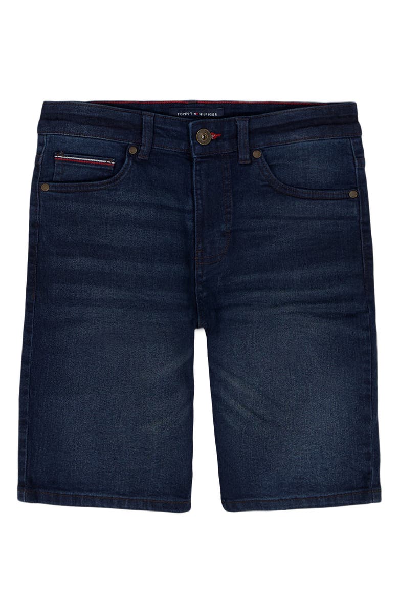 Tommy Hilfiger Kids' Five-Pocket Denim Shorts, Main, color, Patina