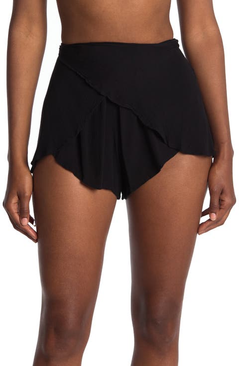 Tie Waist Woven Shorts