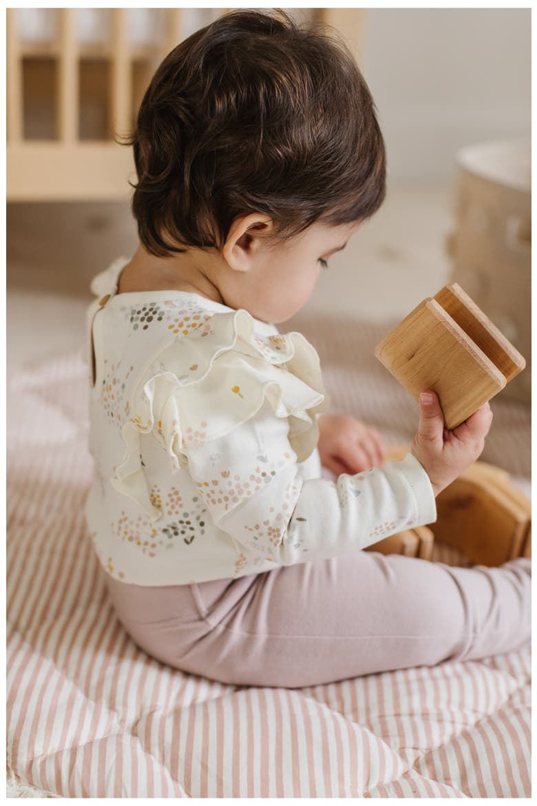 Essential Stretch Organic Cotton Leggings, Alternate, color, PALE PINK