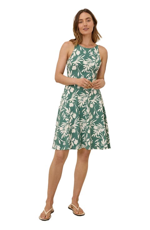 Organic Cotton Fit & Flare Twist Back Dress