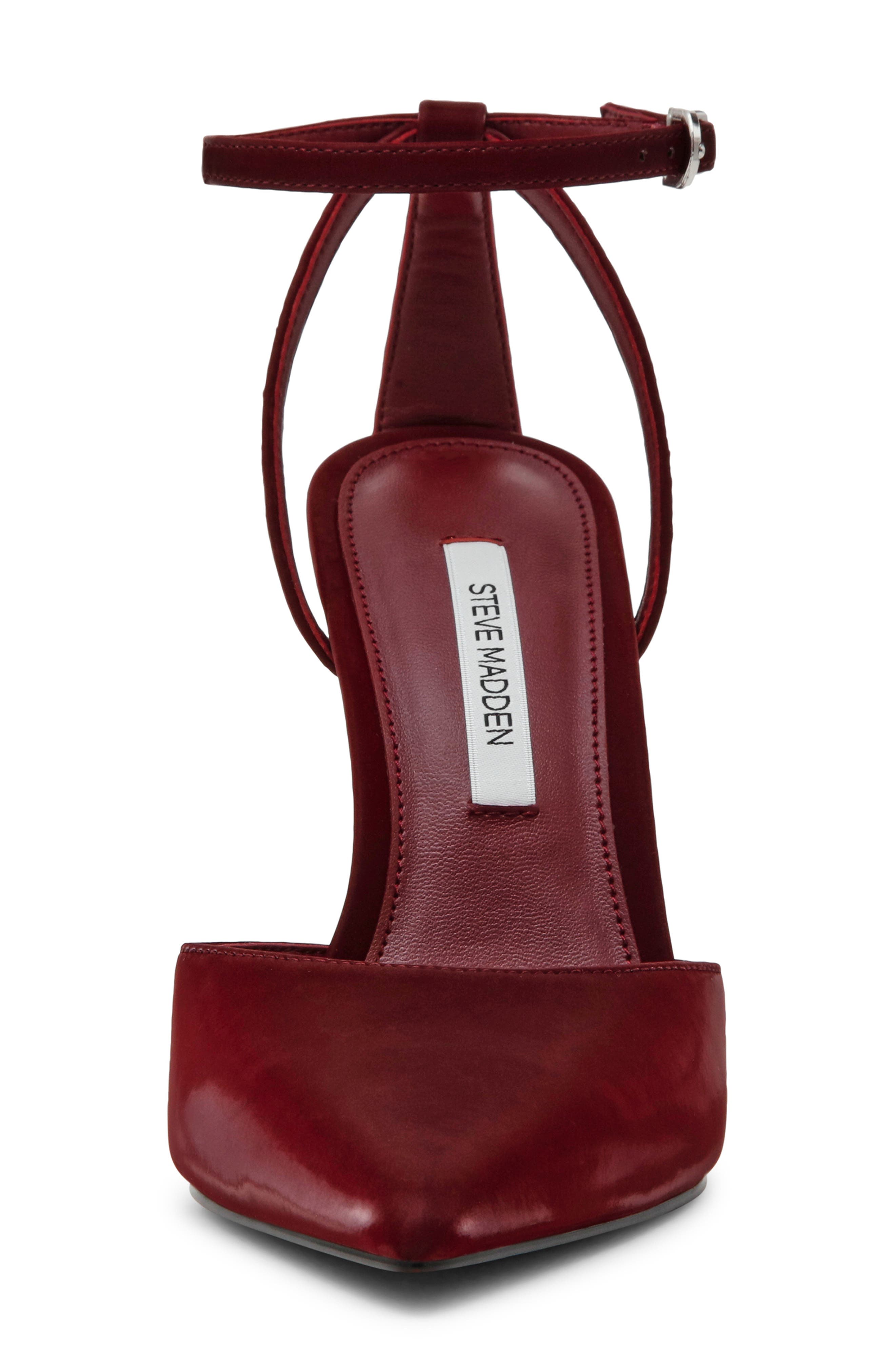 Morrie Pointed Toe Ankle Strap Pump, Alternate, color, LIGHT PLUM