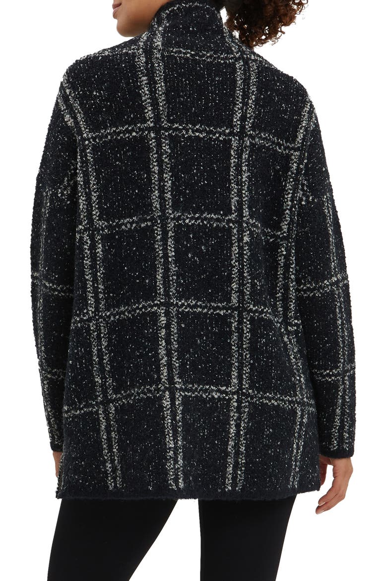 Lia Check Maternity/Nursing Sweater, Alternate, color, BLACK WINDOWPANE