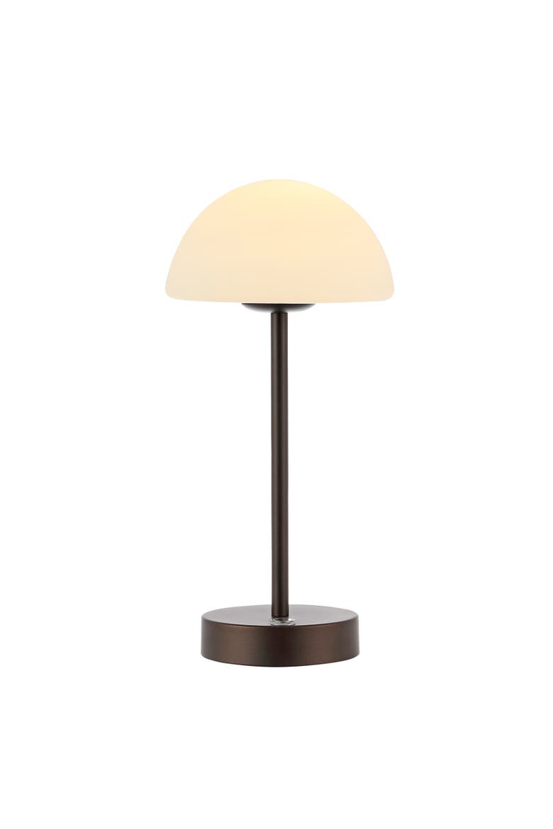 Xavier Modern Minimalist Iron Rechargeable Integrated Portable LED Table Lamp, Main, color, Oil Rubbed Bronze