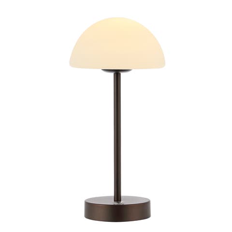 Xavier Bohemian Farmhouse Iron Rechargeable Integrated Portable LED Table Lamp