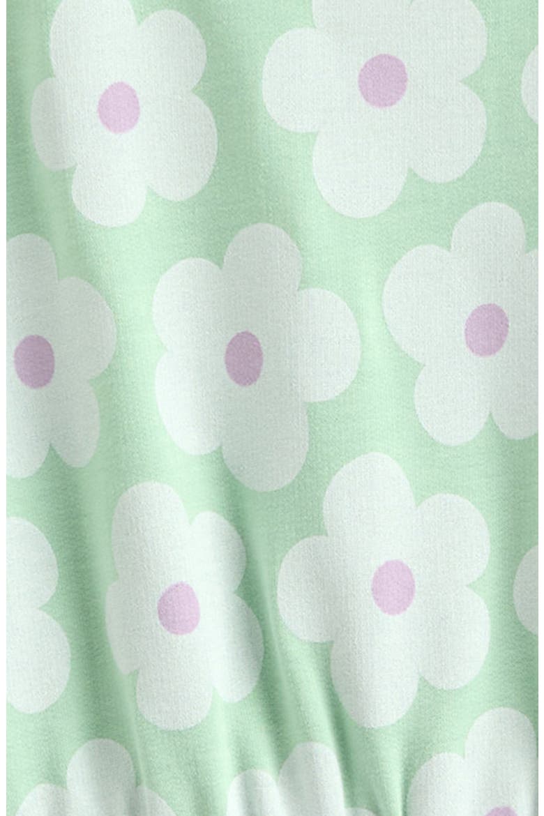Kids' Easy Pocket Long Sleeve Dress, Alternate, color, GREEN PASTEL DELIA DAISY