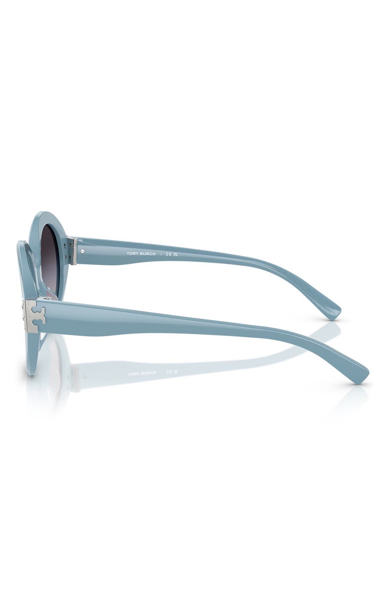 Tory Burch 52mm Oval Sunglasses, Alternate, color,
