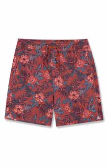 Kids' The Anchor Tropical Print Water Repellent Swim Trunks
