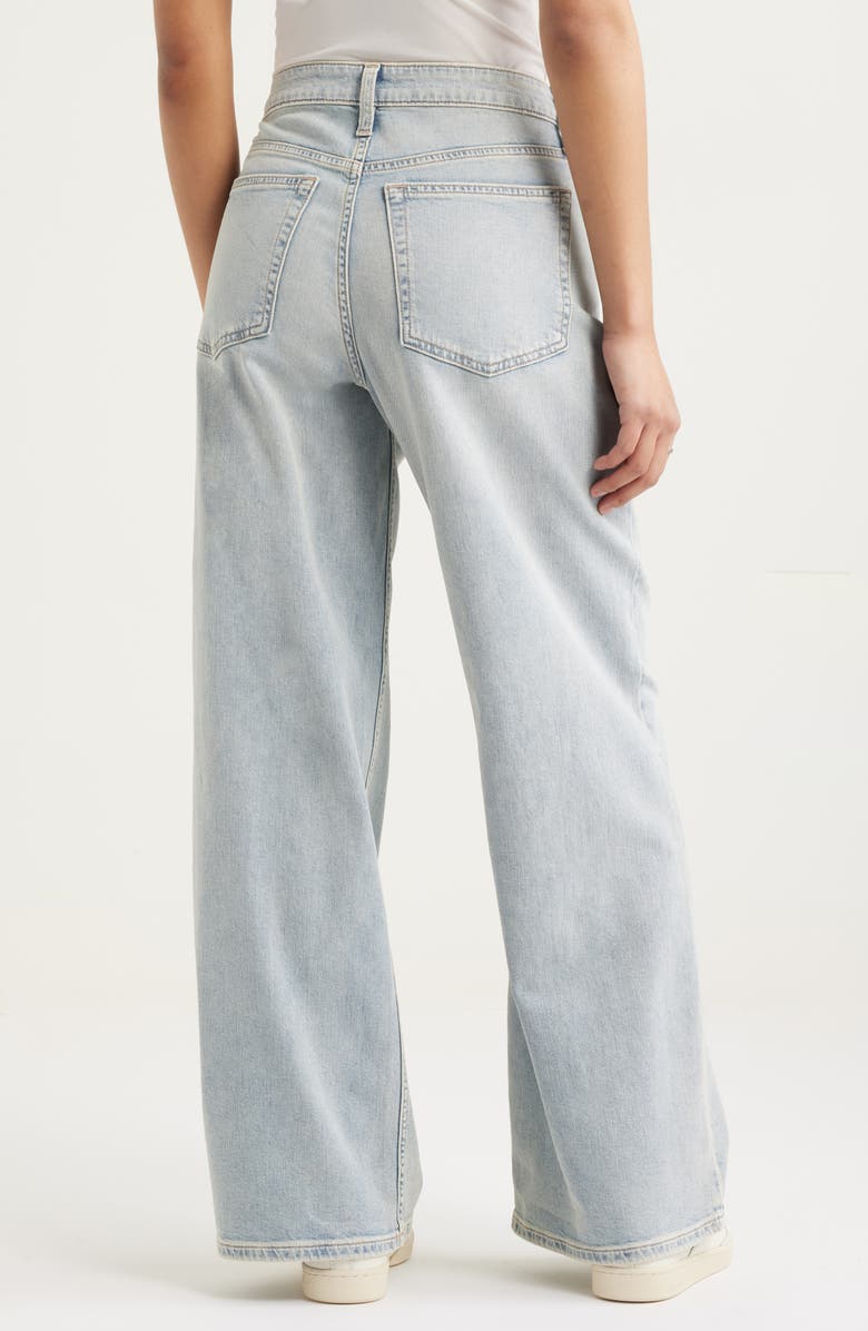 BP. Mid Rise Baggy Jeans, Alternate, color, Buck Yellow Tint Wash