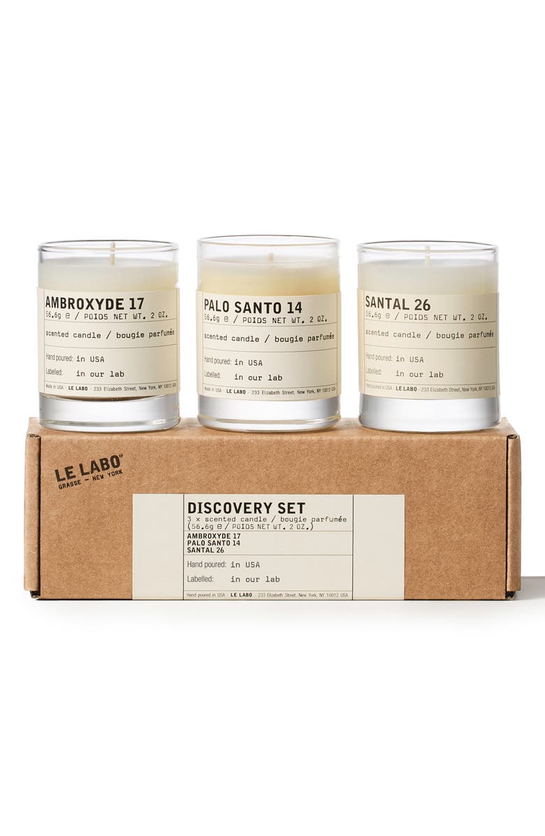 Le Labo Candle 3-Piece Discovery Set, Main, color, 
