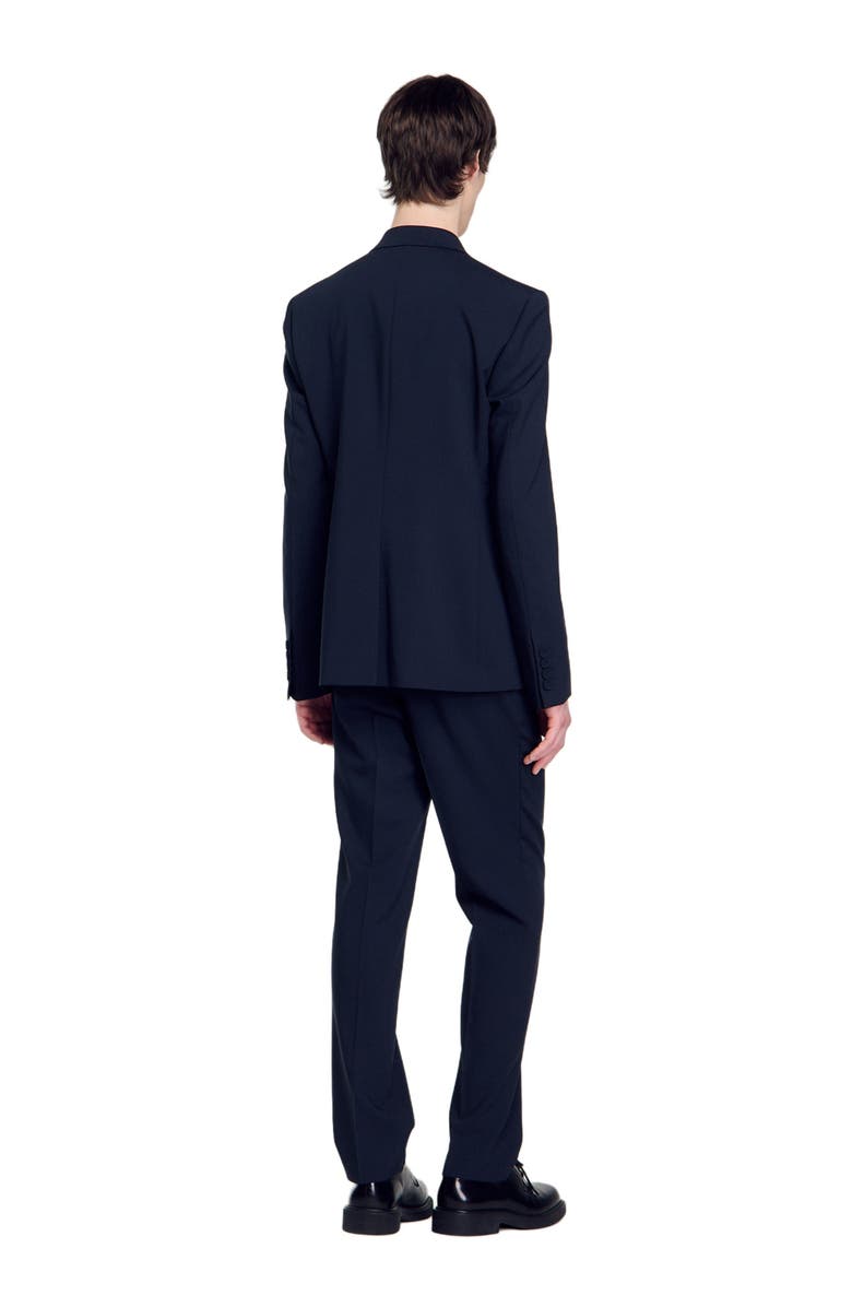 SANDRO Double-breasted suit jacket, Alternate, color,