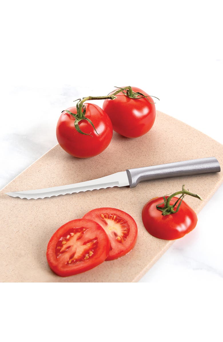 Rada Cutlery 5-Inch Tomato Slicer Stainless Steel Serrated Blade, Alternate, color, Silver